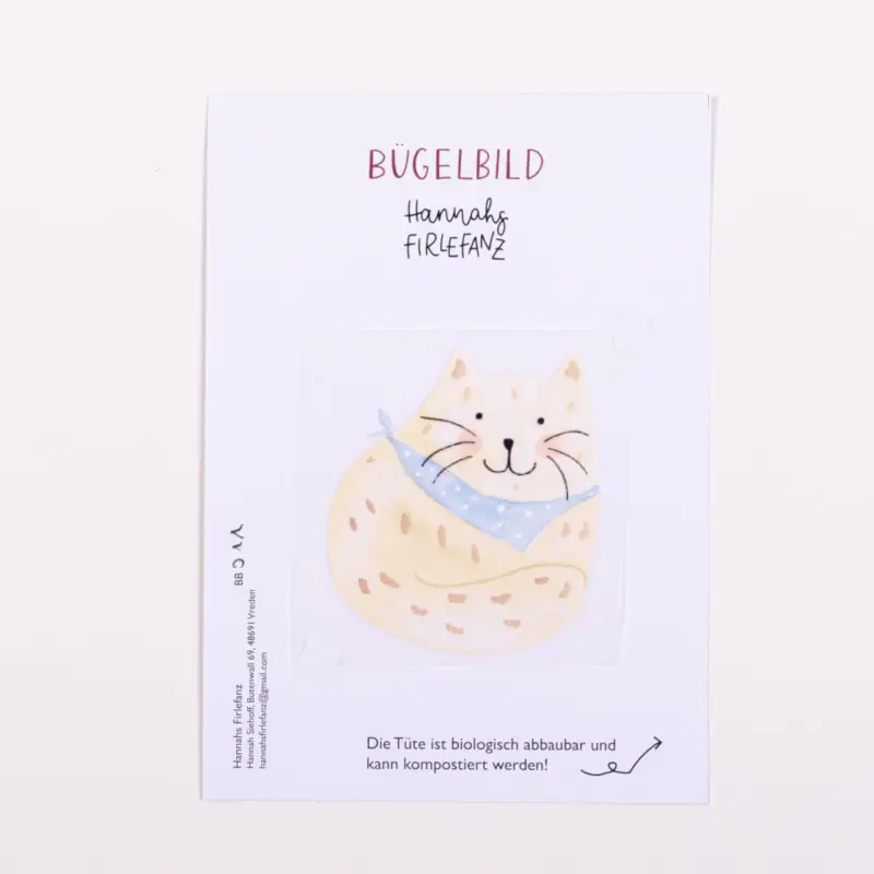 BÜGELBILD KATZE Neuheit