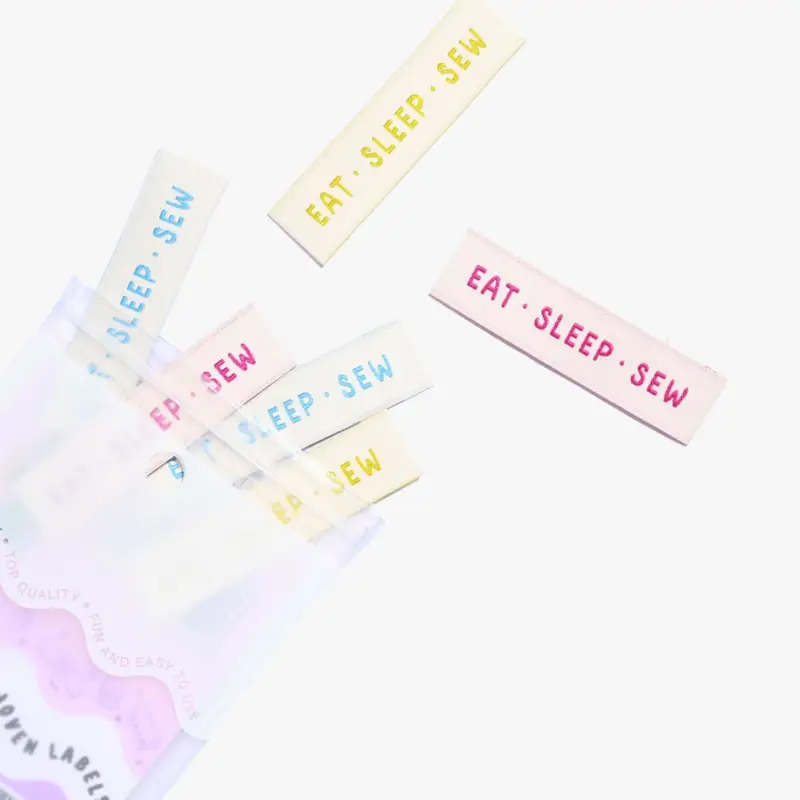 WOVEN LABELS EAT SLEEP SEW Beliebt