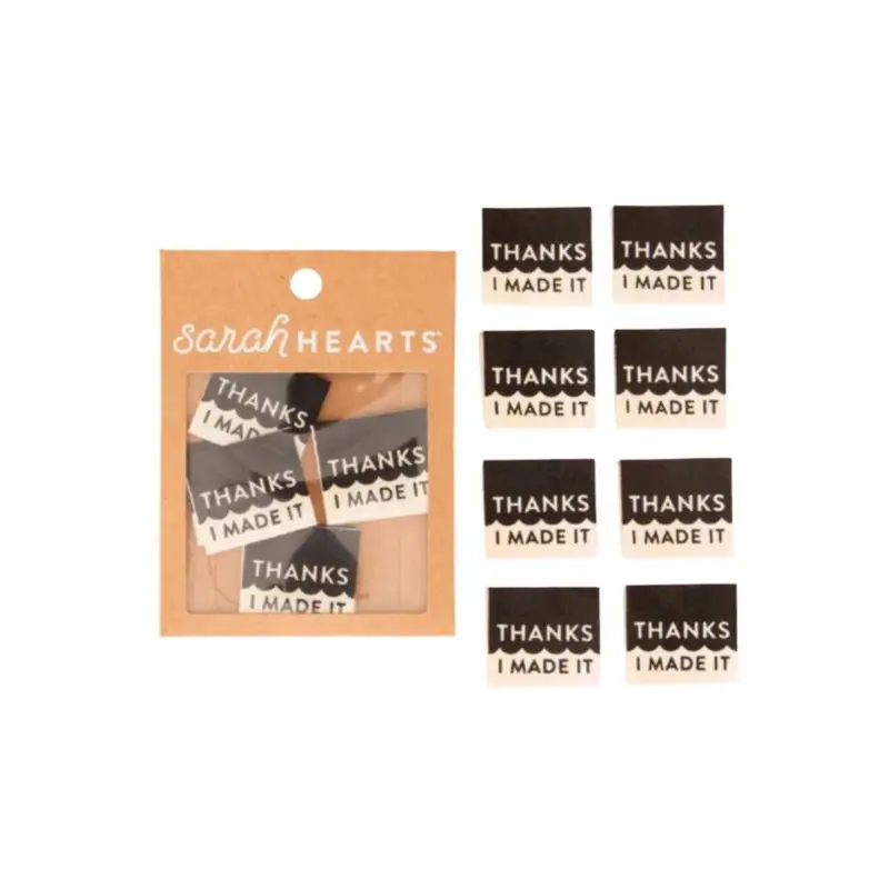 Angebot WOVEN LABELS THANKS I MADE ITORGANIC