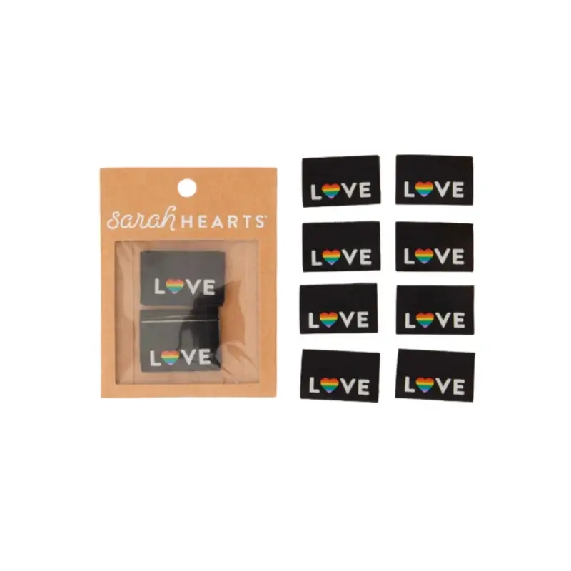 Bestseller WOVEN LABELS LOVE PRIDE HEART
