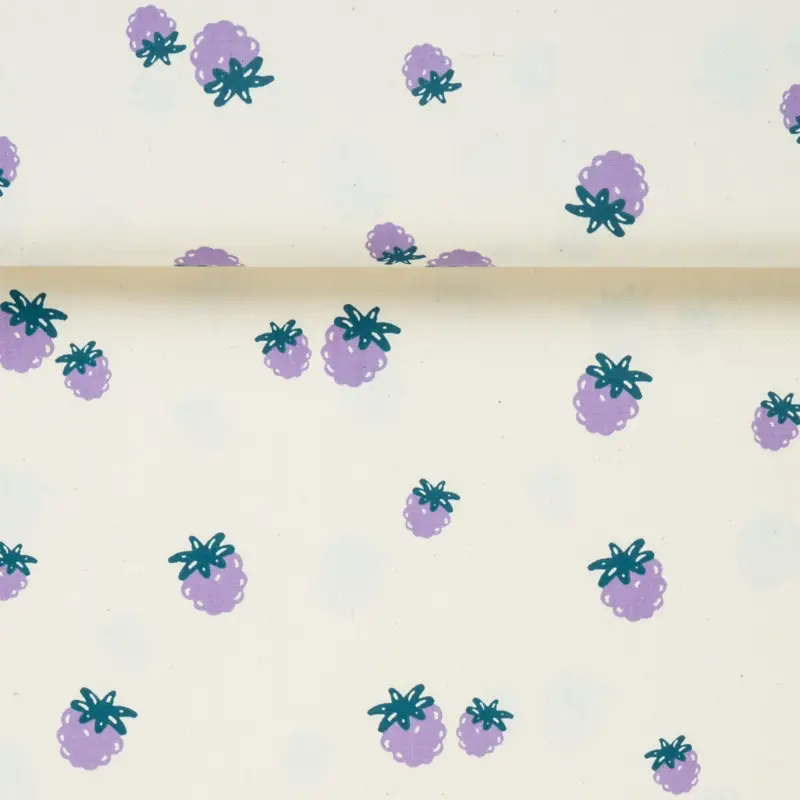 ORGANIC POPLIN BERRIES natural Knallerangebot