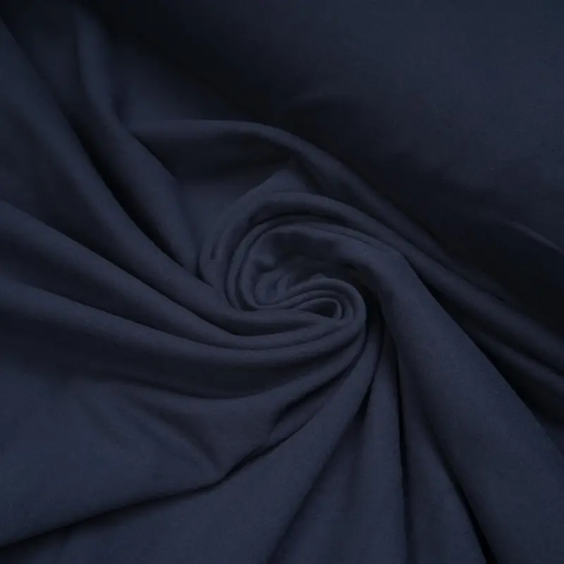 ORGANIC FRENCH TERRY BRUSHED MARINE BLUE Neu