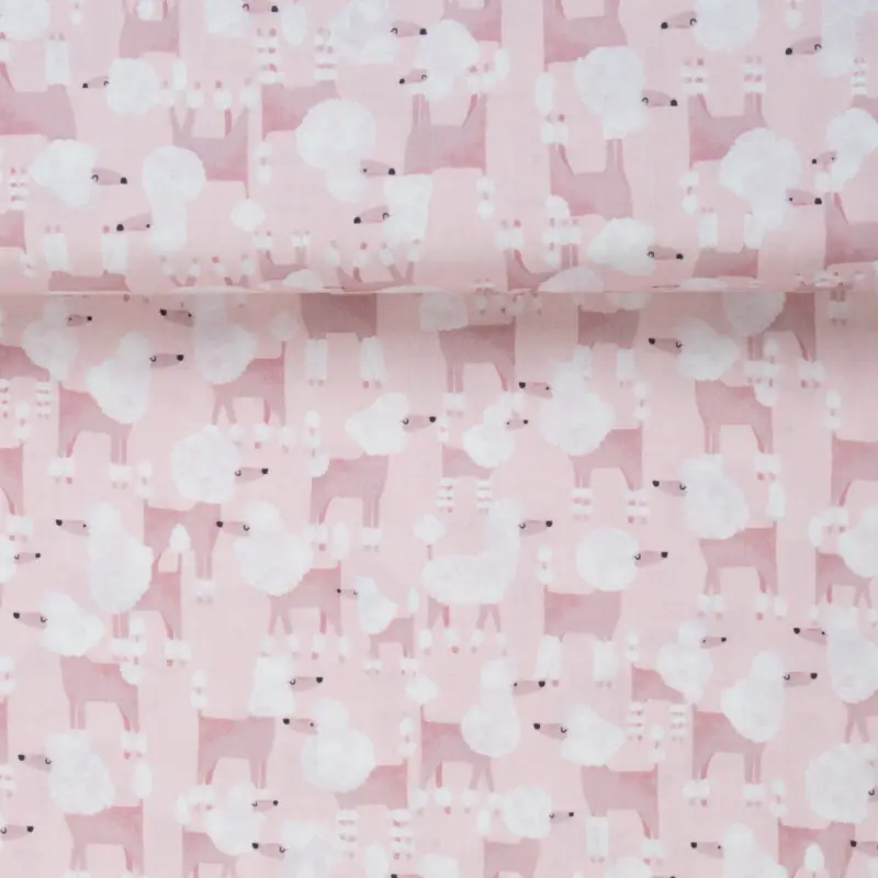 Schneller Versand POPLIN POODLES rose