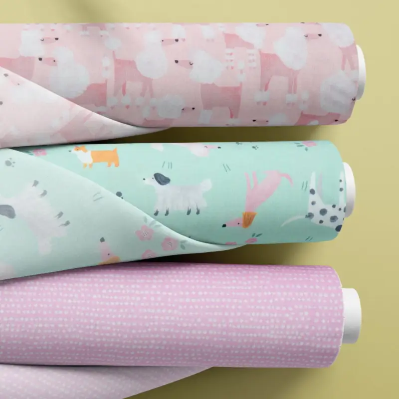 PATCHWORK BUNDLE POODLES rose Günstig