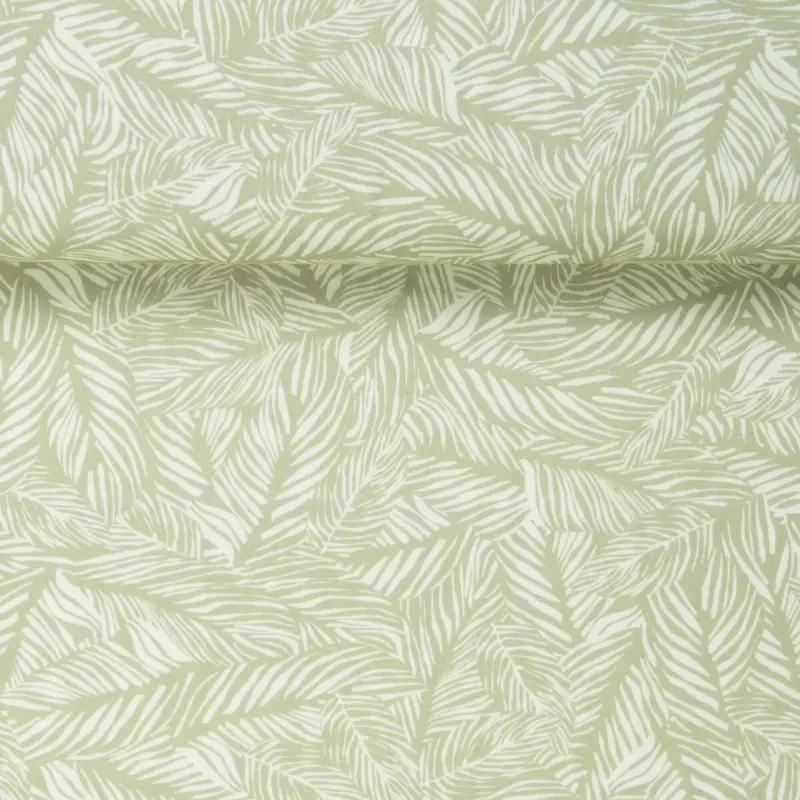 VISCOSE TWILL PALM LEAF sand Sale