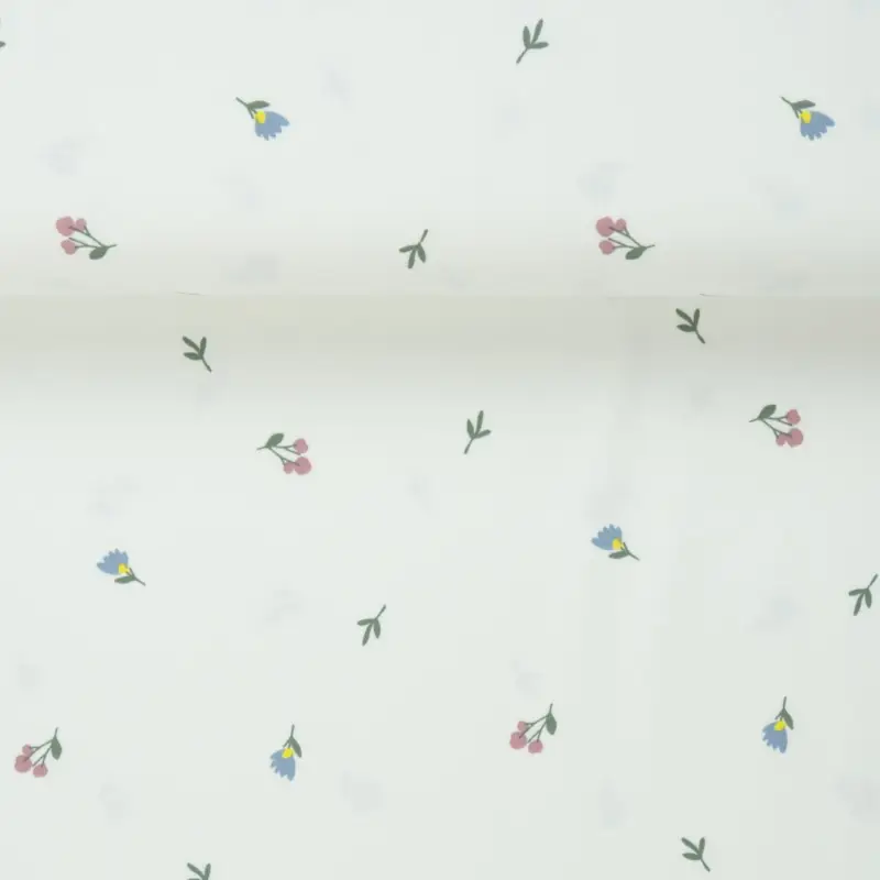 Mega-Angebot JERSEY STRIPES FLOWER FIELD ecru