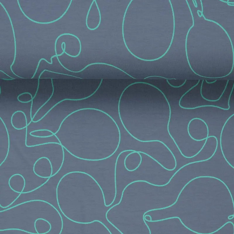 FRENCH TERRY RACKET denim Wochenendangebot