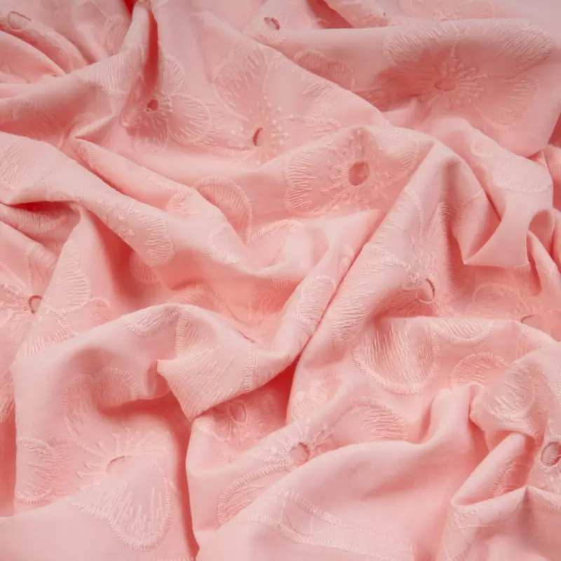POPLIN EMBROIDERED BLOM apricot Rabatt