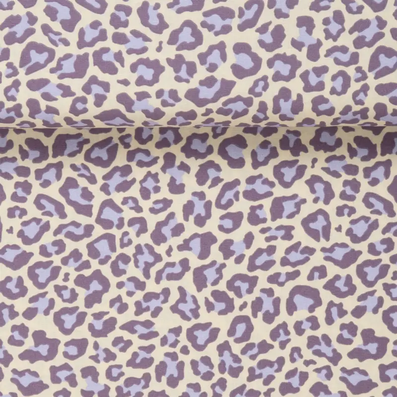 Preisknaller POPLIN LEOPARD SPOTS lilac/vanilla