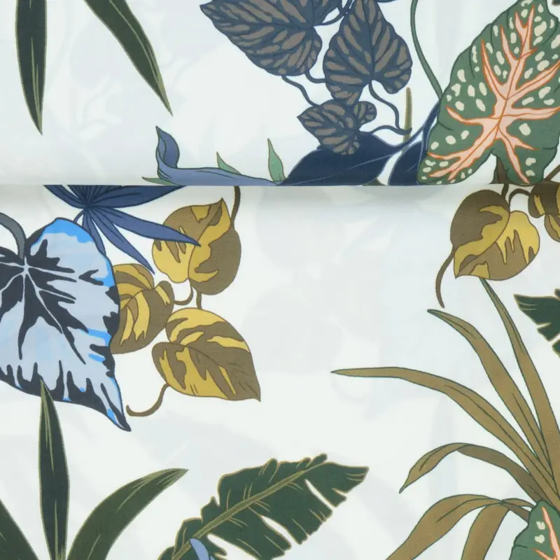 Highlight VISCOSE JUNGLE ecru/blue