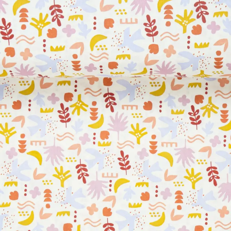 POPLIN SHAPES DOVE offwhite Neuheit
