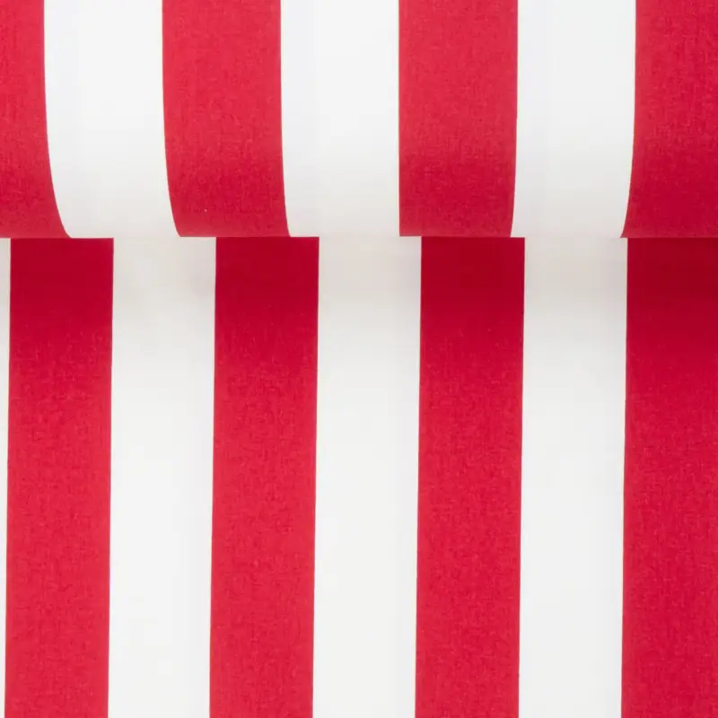 Nur Für Kurze Zeit TWILL BLOCK STRIPES red