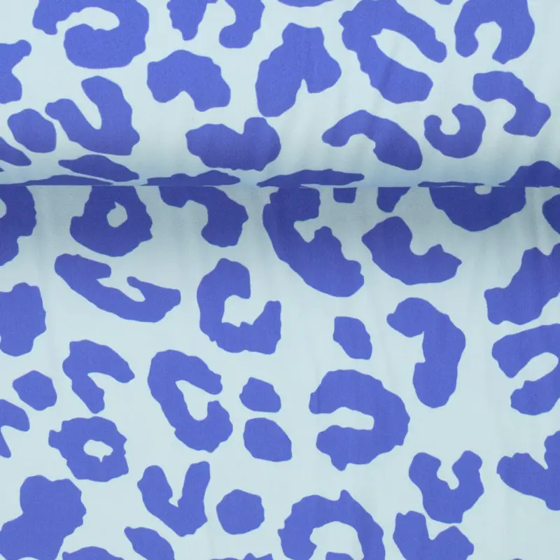 Kracherpreis VISKOSE SATIN LEO cobalt