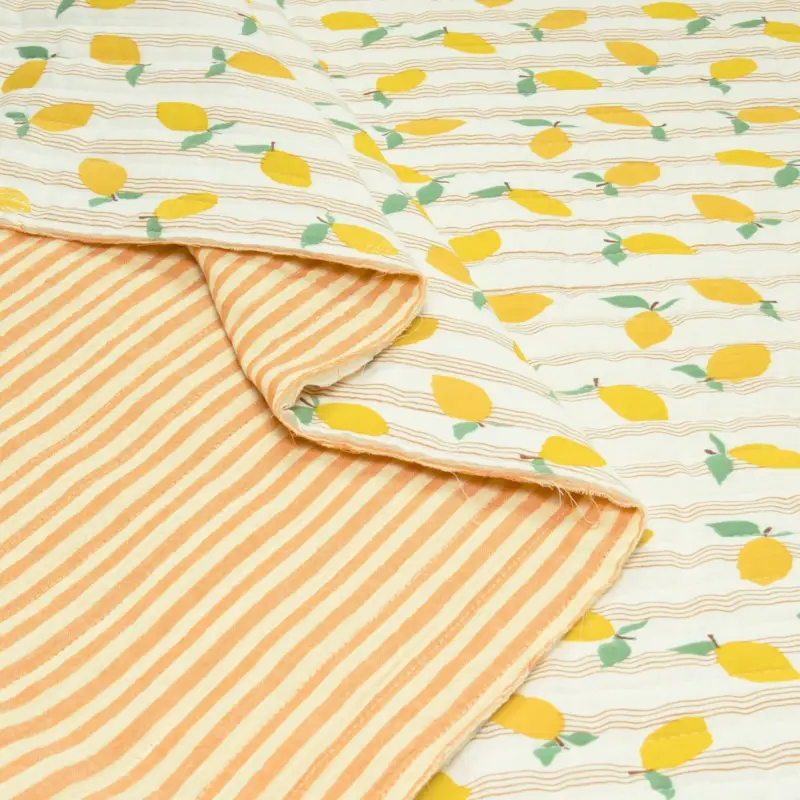 QUILTED DOUBLE GAUZE LEMON yellow Jetzt Kaufen