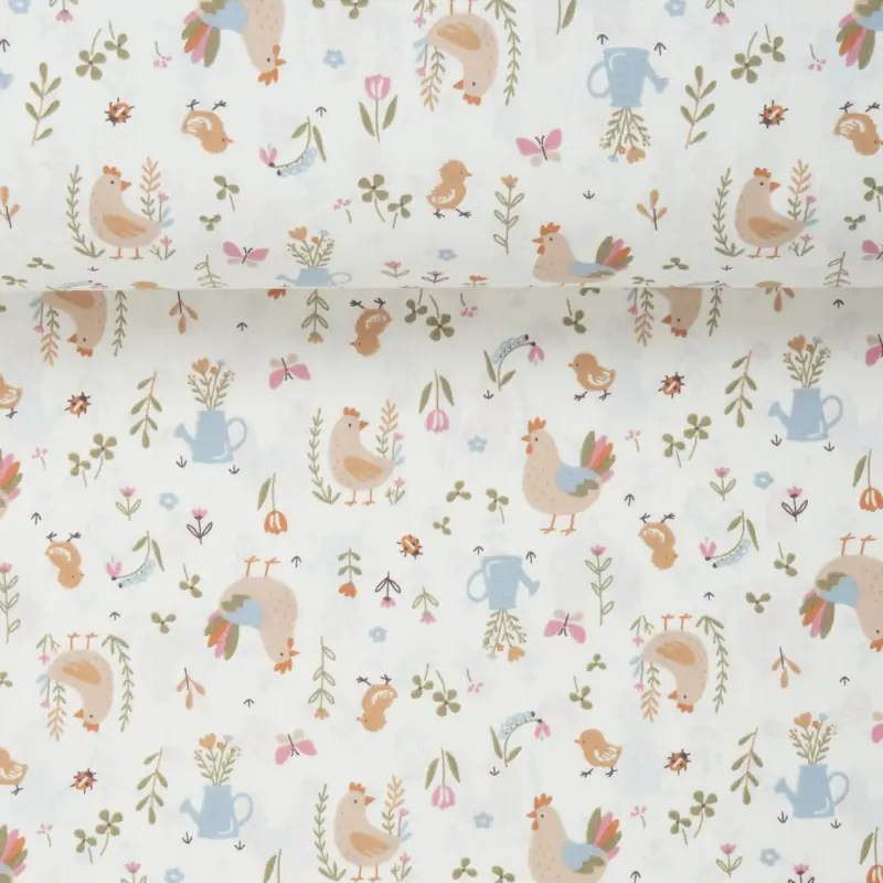 POPLIN CHICKEN SPRING sand Neu Im Sortiment