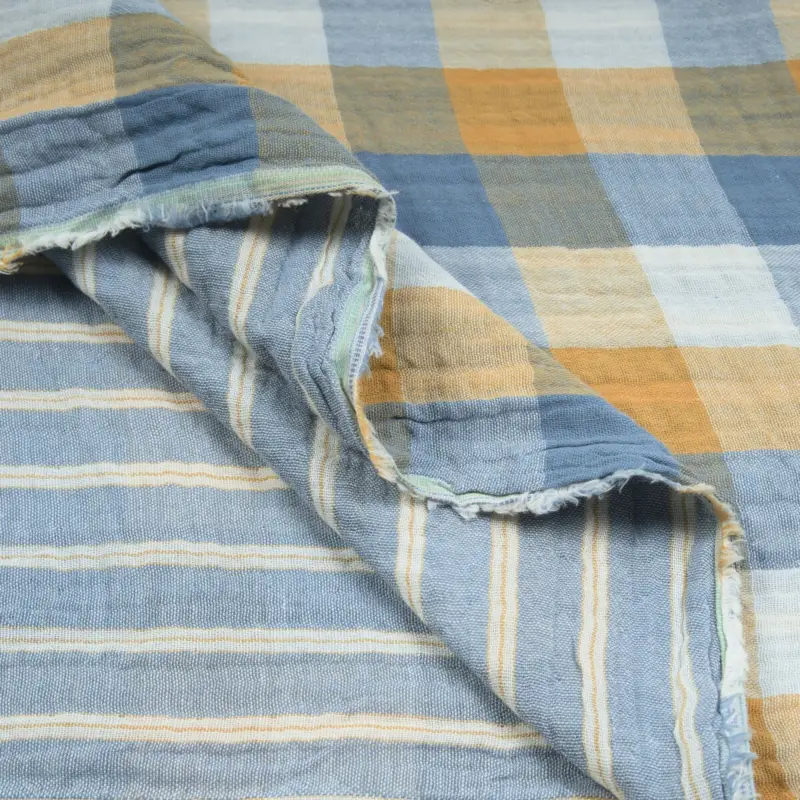 Geprüft DOUBLE GAUZE AXON blue