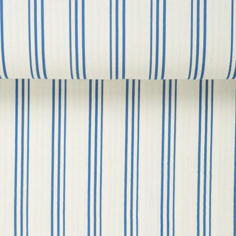 Kracherpreis ORGANIC DOUBLE GAUZE BLUE STRIPES natural