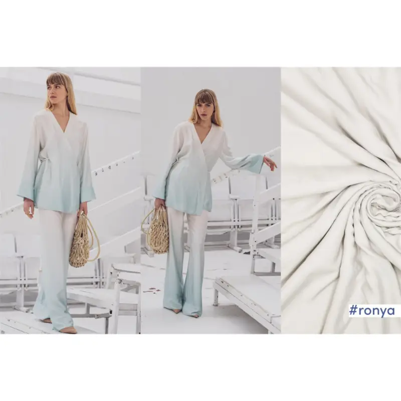 LYOCELL SATIN OMBRE soft mint Schneller Versand