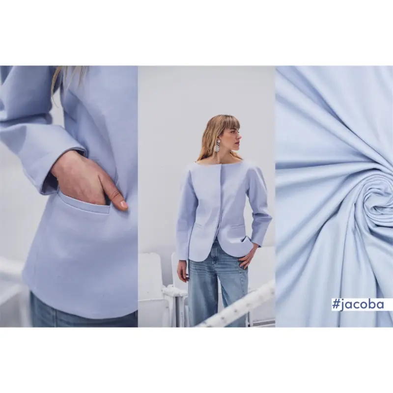 Markenprodukt TWILL STRETCH SOLID light blue