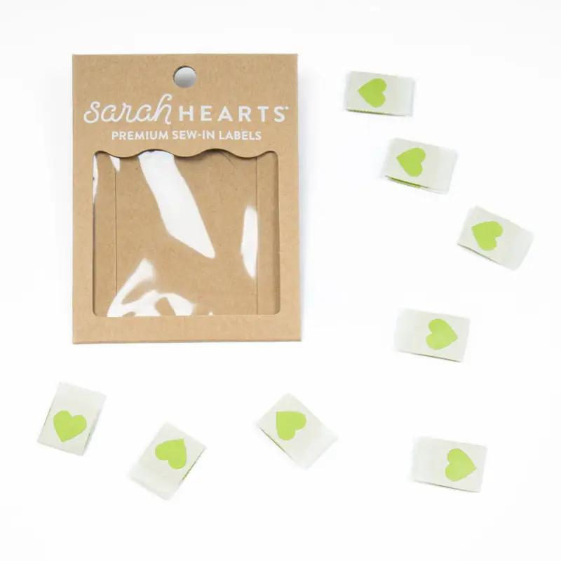 WEBETIKETTEN GREEN HEART Nur Heute