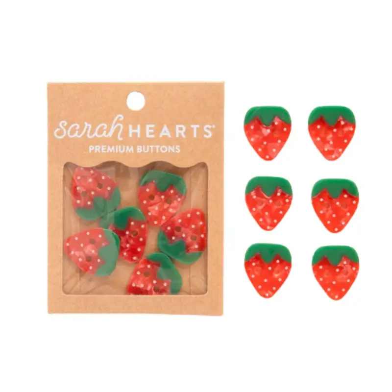BUTTONS SET STRAWBERRY large Direkt Vom Hersteller