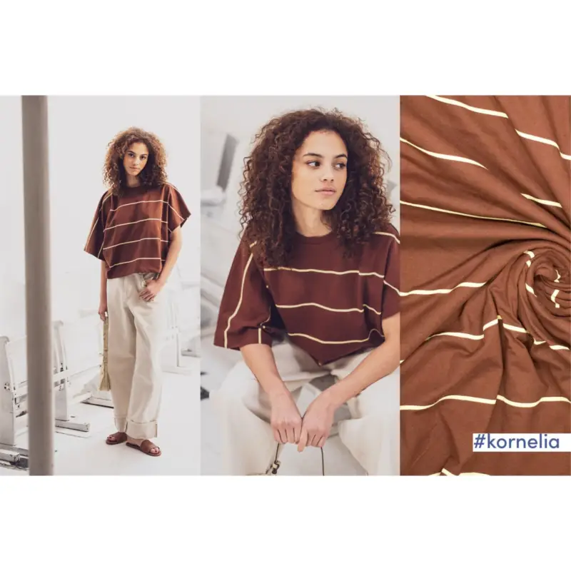 SCHWERER JERSEY STRIPES brown Neu