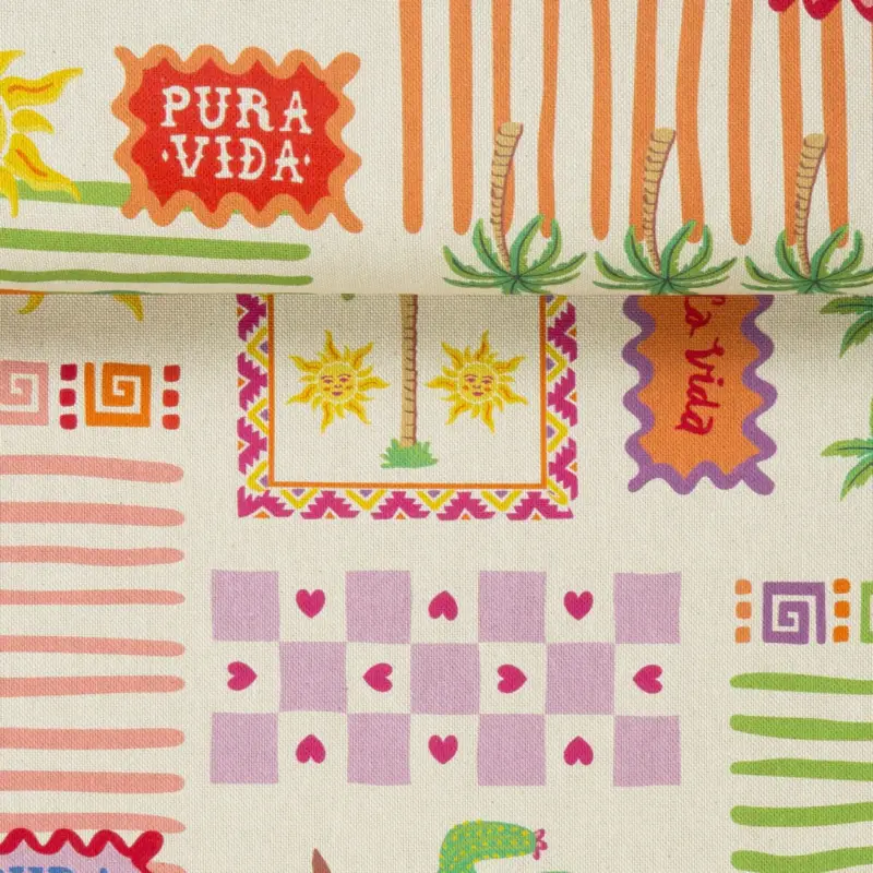 CANVAS LINENLOOK PURA VIDA PATCH Meistverkauft