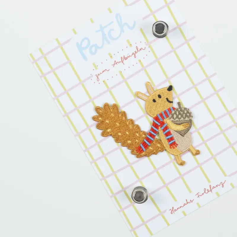 EMBROIDERED PATCH SQUIRREL Preisreduziert