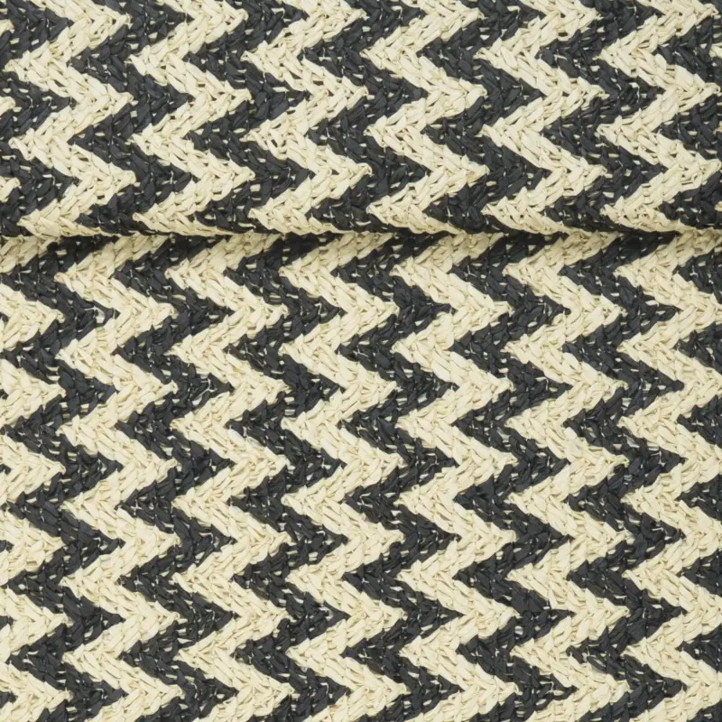 Begrenztes Angebot BAST GESTRICKT ZIGZAC black/nature