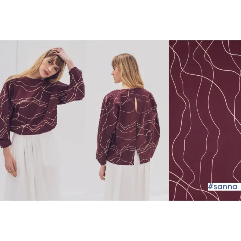 POPLIN LINES brown Preisknaller