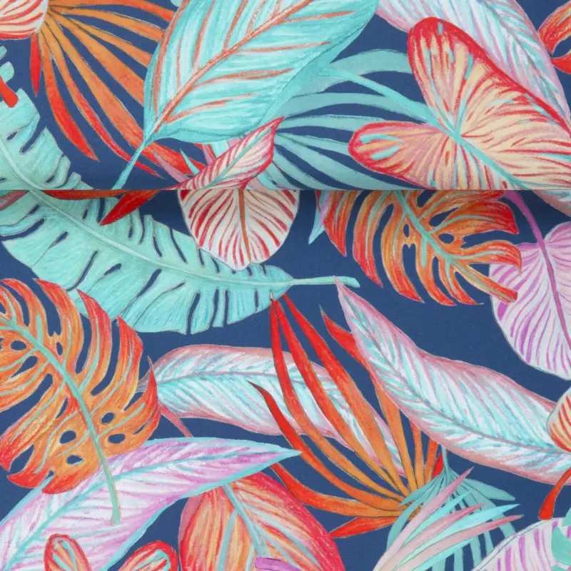 SPORT/BADE LYCRA TORTOISE LEAFES blue Echt