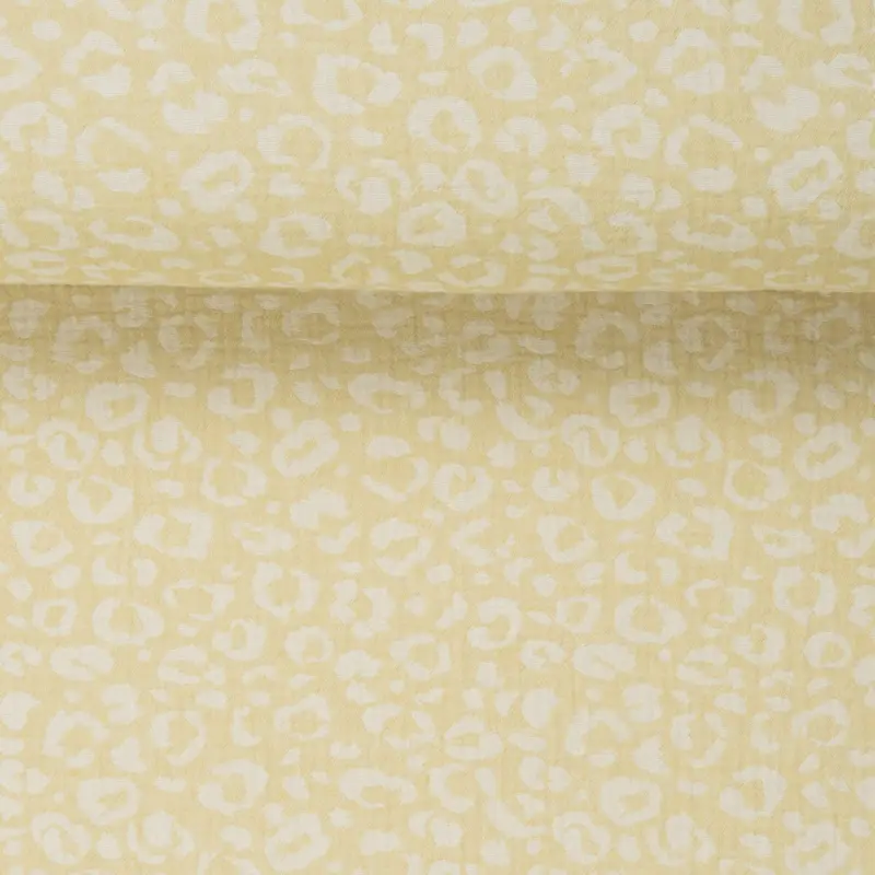 Neue Kollektion DOUBLE GAUZE JACQUARD LEO yellow