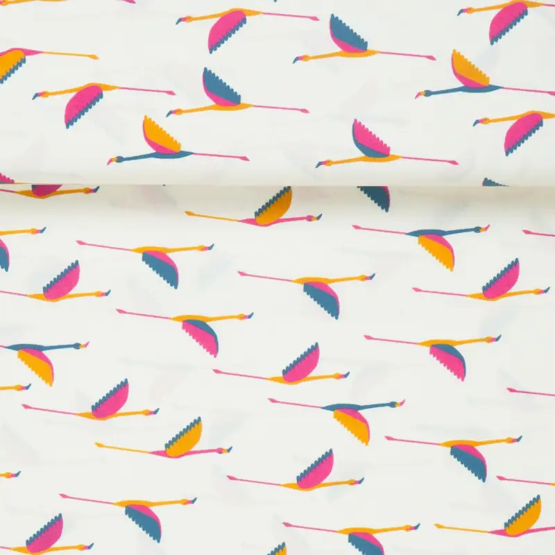 Begrenztes Angebot POPLIN FLAMINGOS FLY