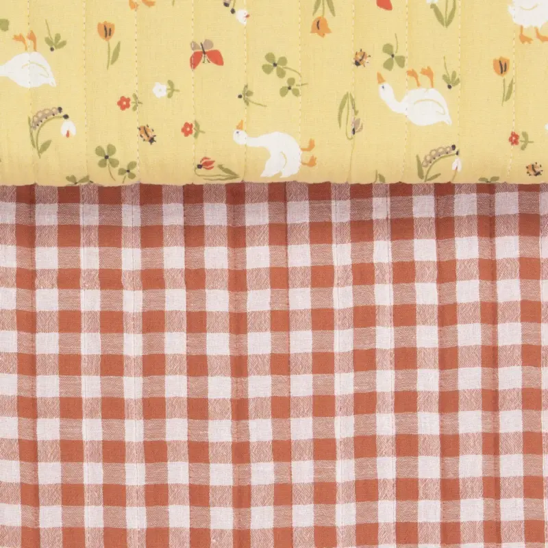 Schneller Versand QUILTED DOUBLE GAUZE GEESE vanilla