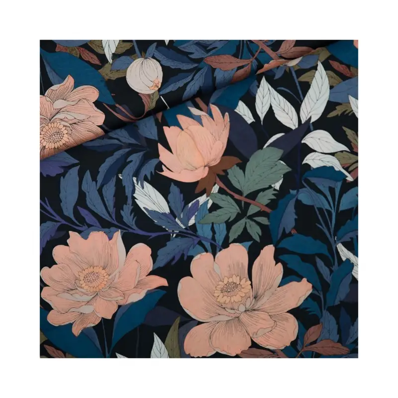 Bestseller ECOVERO VISCOSE SATIN PASTURE ROSE BLACK