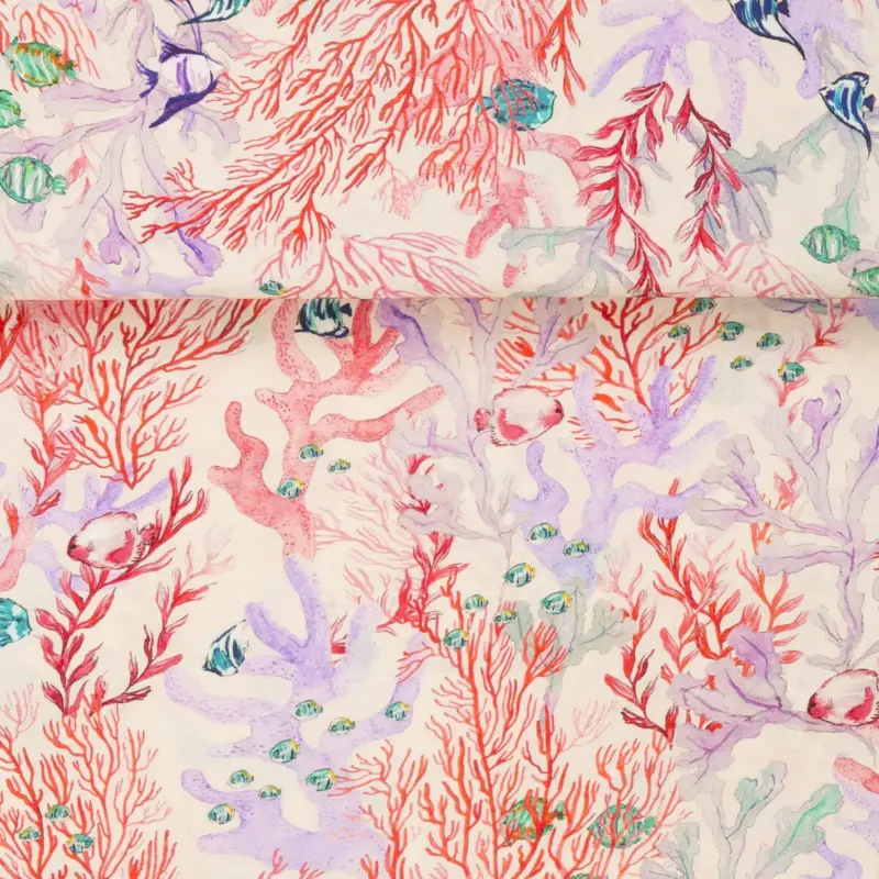 Angebot VISKOSE RAYON RED SEABED soft rose