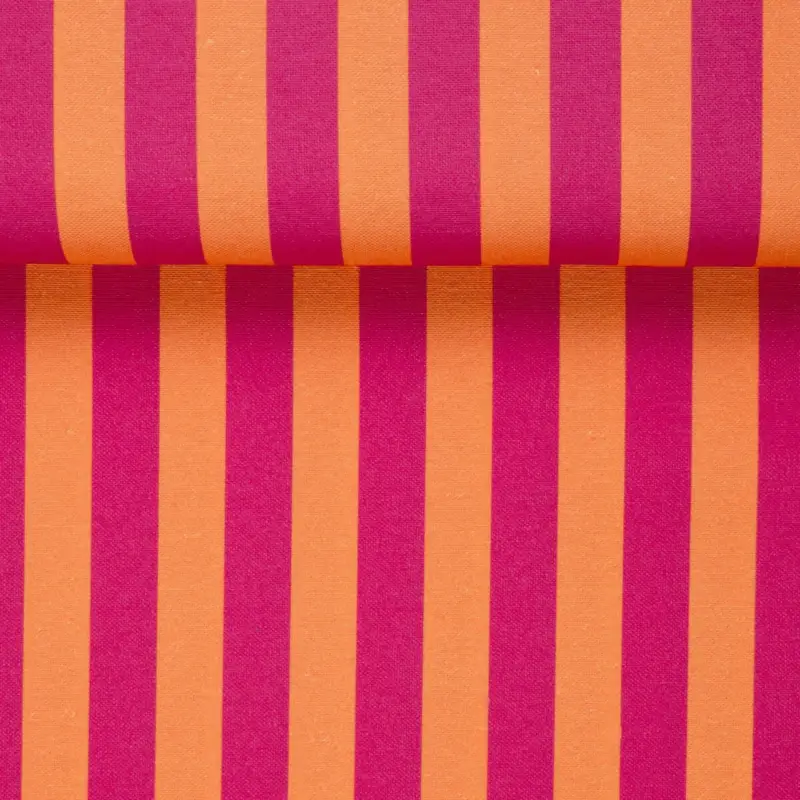 CANVAS JOYFUL SMALL STRIPES orange/dark pink Preiswert
