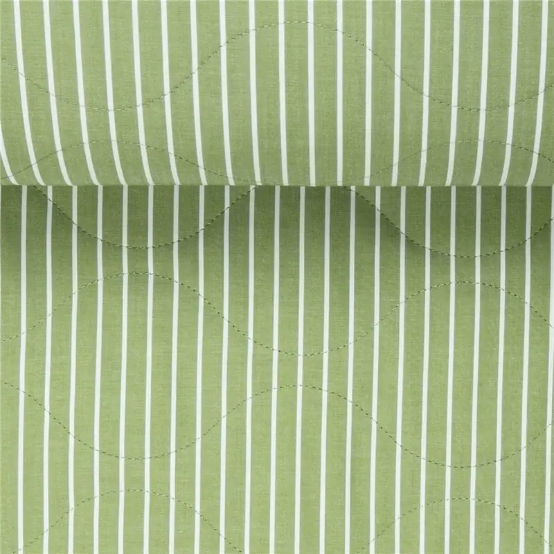 QUILTED COTTON STRIPES green Wochenendangebot