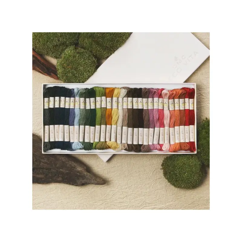 Neue Kollektion BOX EMBROIDERY THREAD ECO VITA 30 colours