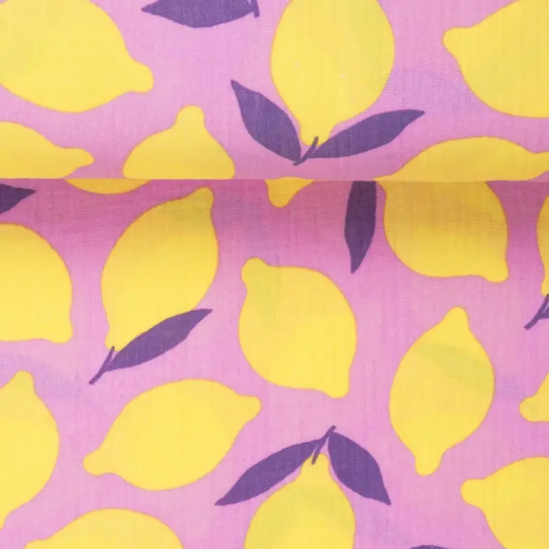 Ausverkauf DOUBLE GAUZE ZITRONE pink
