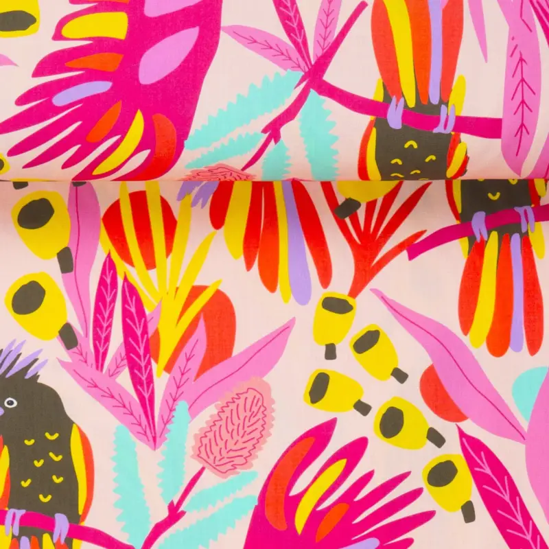 Geprüft POPLIN PARROT pink