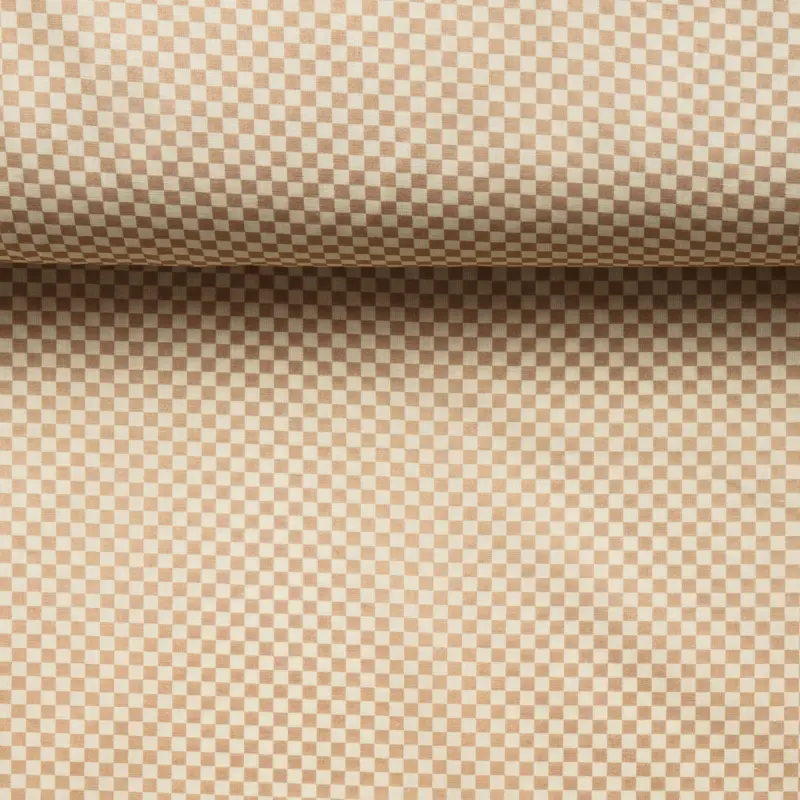 POPLIN CHESSBOARD peach Knallerangebot