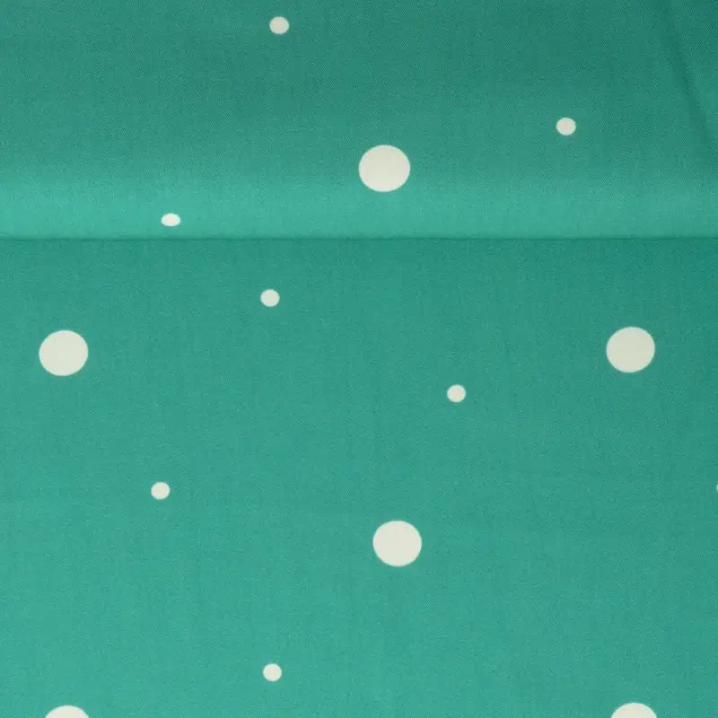 Preiswert ECOVERO TWILL DAINTY DOT teal