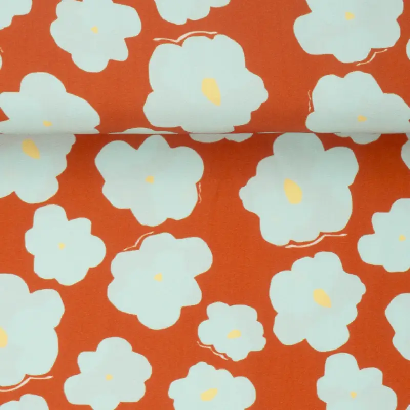 Markenprodukt ECOVERO TWILL LIKE A FLOWER tangerine
