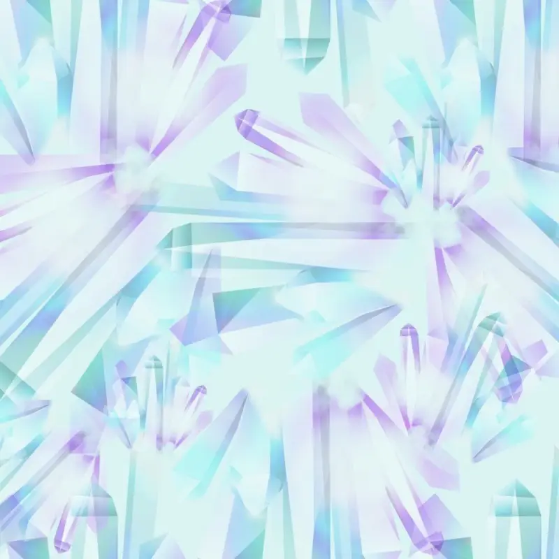 95x160 - Jersey "Crystal Magic" by Lycklig Design - Kristalle mint - RESTSTÜCK Rabatt