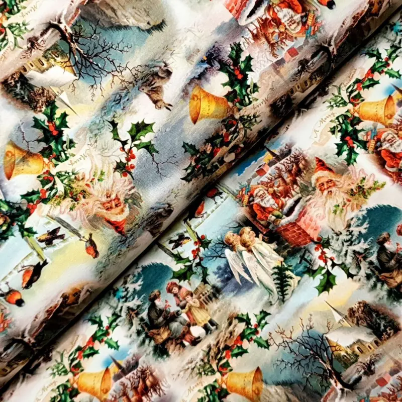 Aktuell 67x150 * Jersey * Weihnachtszauber "Nostalgie" Digitaldruck * RESTSTÜCK