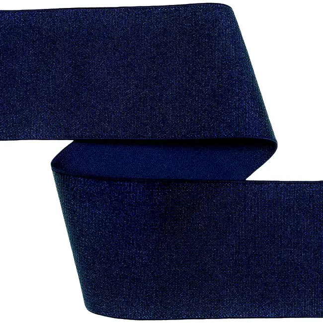 Jetzt Bestellen 42cm * Gummiband * Velour Satinglanz * 40mm * navy * RESTSTÜCK