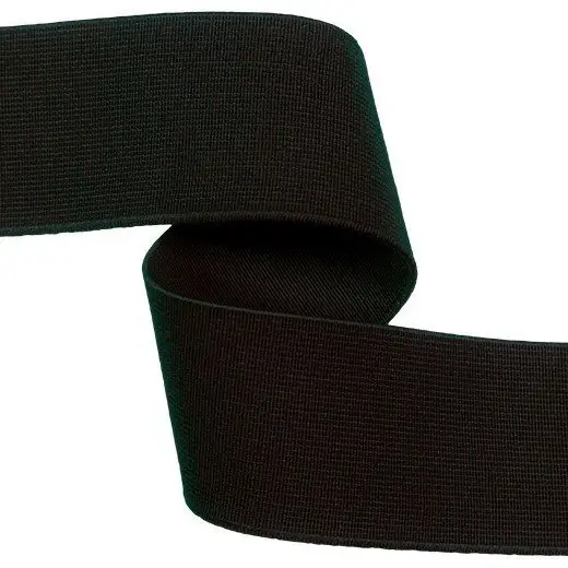 78cm - Gummiband - Velour - 40mm - schwarz - RESTSTÜCK Nur Für Kurze Zeit