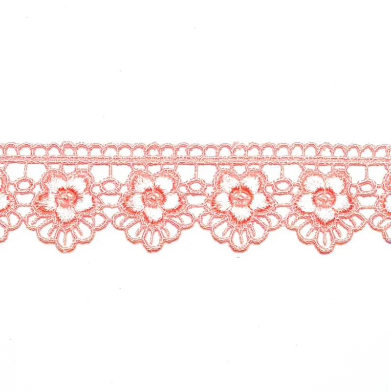 Stickereispitze * Blume * hellrose Heißes Angebot