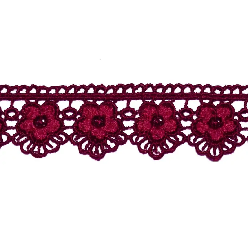 Top-Preis Stickereispitze * Blume * mahagoni